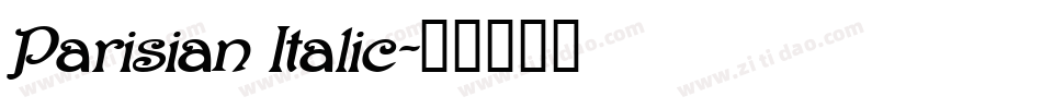 Parisian Italic字体转换